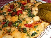 Omeleta z houskového knedlíku Láznička