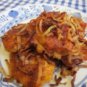 Hanácké zelňáky pečené, s cibulkou