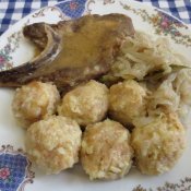 Mlynářský chlupatý knedlík