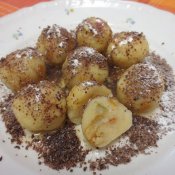 Dezertní bramborové knedlíčky dětí z pastoušky