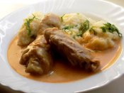 Kuře na smetaně s noky