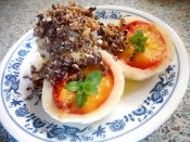 Tvarohové knedlíky plněné nektarinkami