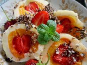 Tvarohové knedlíky plněné - jahoda v meruňce