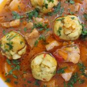 147. Polévkové knedlíčky s candátem do rybí polévky