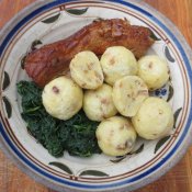 149. Řeznické bramborové knedlíčky se škvarky