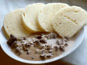 Vepřové srdce na divoko, houskový knedlík