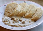 Hříbky na kyselo v bílé omáčce