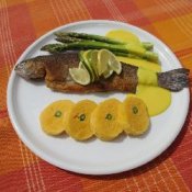 Polentové knedlíky s chřestem